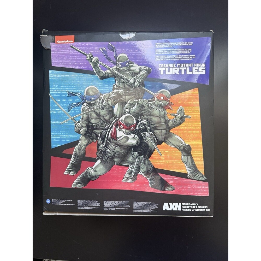 Teenage Mutant Ninja Turtles BST AXN 4-Pack Figures Open Box Complete